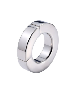Ultra Thick Magnetic Penis Ring with Closure, Stainless Steel