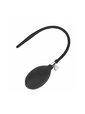Inflatable Urethral Dilator with Balloon, PVC, Black