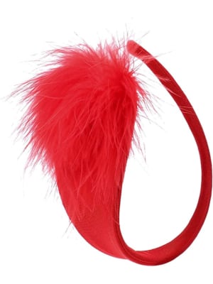 Strapless Puff Bikini, Red, S-L