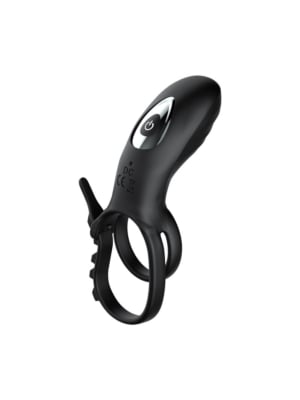 Adjustable Double cockring with remote Control