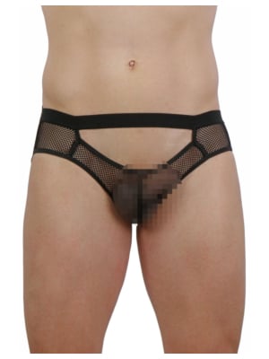 Fishnet Jockstrap Black-XL