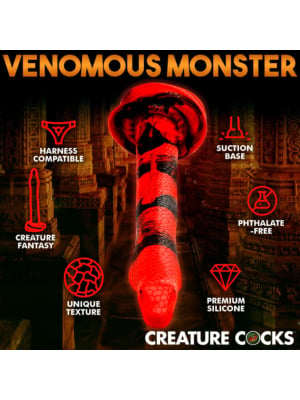 King Cobra Large Silicone Dildo 35.5 Cm
