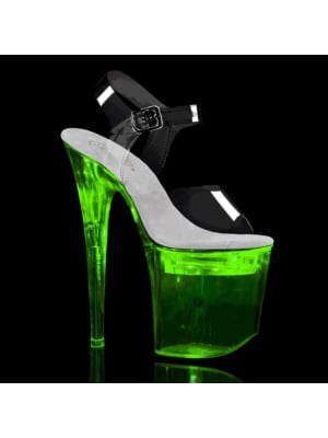Pleaser LED Illuminated Ankle Strap Platform 25.2cm Flashdance-808