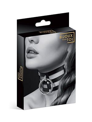 Wide Black Fetish Necklace