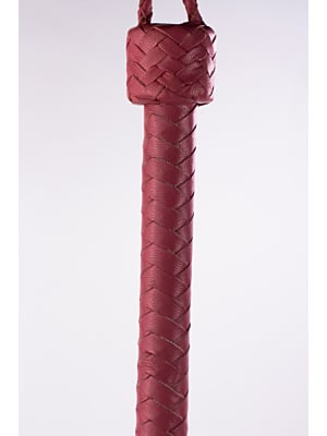 Kid Handle Kid Leather Braided Tails Pink