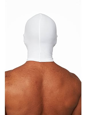 Mister B Lycra Hood No Holes White
