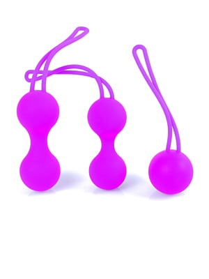 Kulki-Silicone Kegal Balls Set - Pink