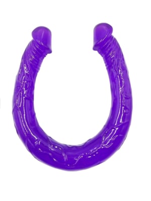 Strangers Double Head Dildo Purple, 43 cm