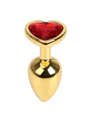Hearty Buttplug Small Gold/Red Passion Labs