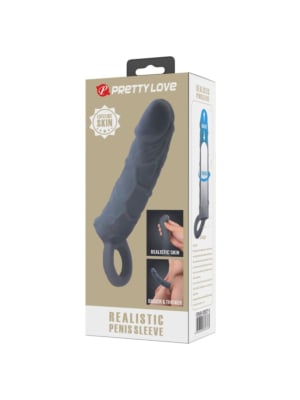 Pretty Love Realistic Penis Sleeve Black III