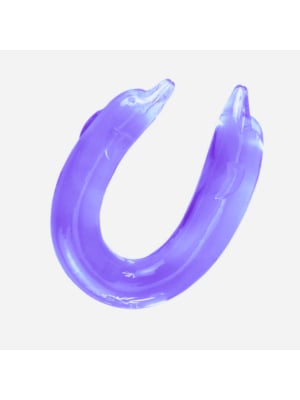 Διπλό Ομοίωμα Πέους Dolphin Double Dildo - Μπλε - Εύκαμπτο Penis