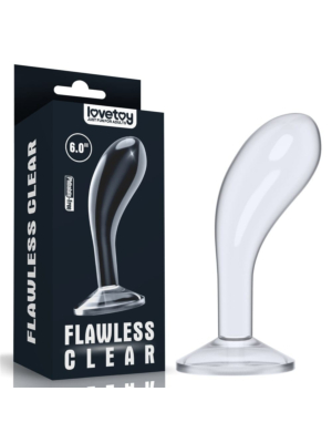 6.0'' Flawless Clear 
Prostate Plug  Clear LV310019