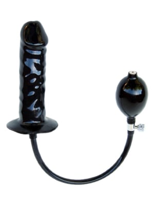 Mister B Φουσκωτό Ομοίωμα Πέους Butt Plug 16 cm - Μαύρο M