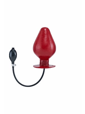 Inflatable Vortex Anal Plug - Red XL