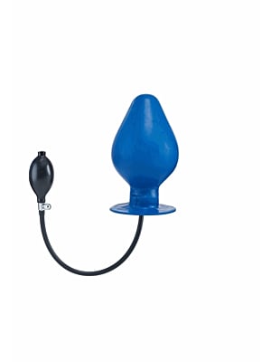 Inflatable Vortex Anal Plug - Blue XL