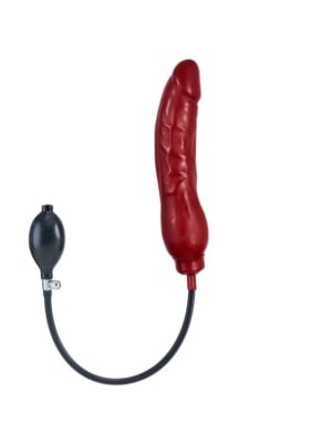 Inflatable Solid Dildo - Red XL
