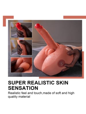 Honey Ass Masturbator and Dildo Thrusting