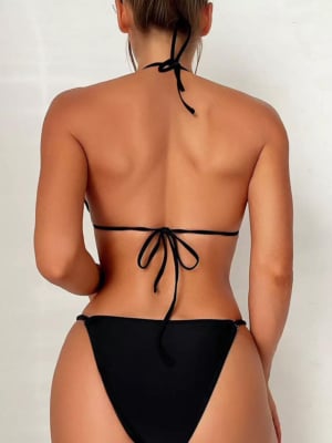 Sexy Black Underwear Swim Wear Set