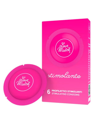 Love Match Stimulating 6 pieces condoms