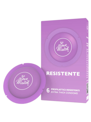 Love Match Resistant condoms 6 pieces