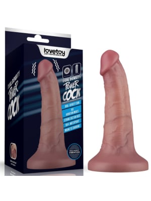 Lovetoy 6'' Vibrating Dual Density Power Cock