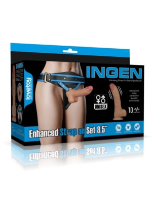 Vibrating Enhanced Strap on Set 8.5'' XS/S/M