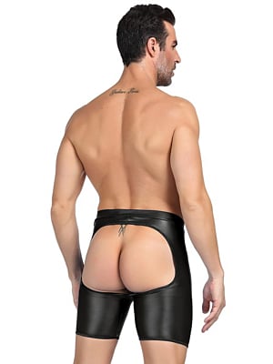 black wetlook boxer briefs 