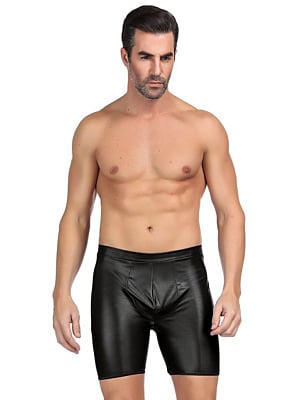 black wetlook boxer briefs 