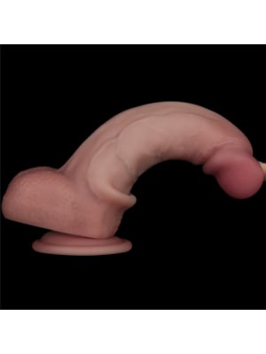8" Vibrating Sliding Skin Pro II Dual Layer Silicone Dong