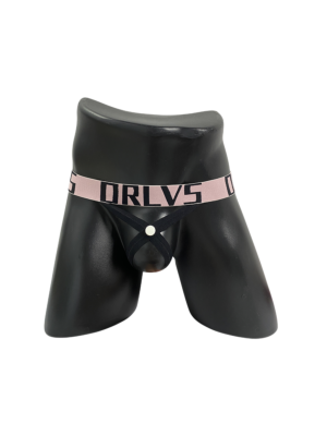 Mens Briefs Underwear Thong Underwear T-back Cotton Thongs Stretchy Waist Pink