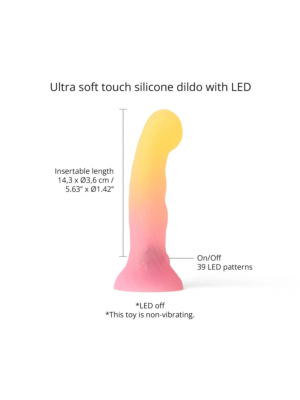 Love to Love Neon Art Sugar Bomb LED Dildo