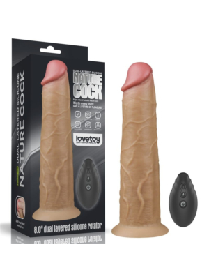 8.0'' Dual Layered Platinum Silicone Rotator