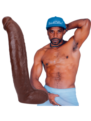 Brickzilla - Realistic ULTRASKYN Dildo - 13 / 33 cm - Chocolate