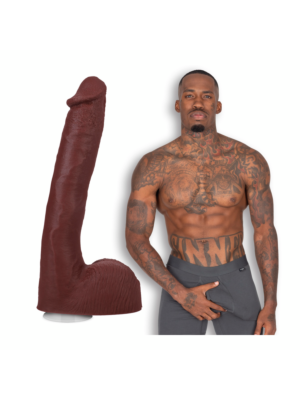 Pressure - Realistic ULTRASKYN Dildo - 10 / 25 cm - Chocolate