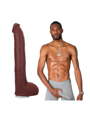 Hollywood Cash - Realistic ULTRASKYN Dildo - 11 / 29 cm - Chocolate