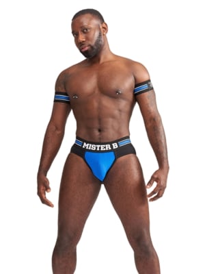 Mister B - Urban Club Blue Biceps Armbands x2