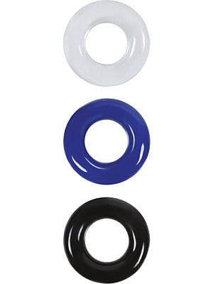 Σετ Πολύχρωμων Cock Rings Kinksters ABS/PVC