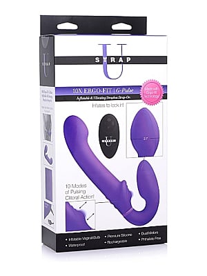 Δονούμενο Strapless Strap-On Ergo-Fit G-Pulse 