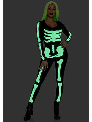 Leg avenue - Skeleton Catsuit-S