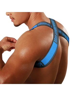 Men's Underear Harness Blue