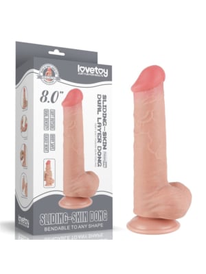 8'' Sliding Skin Dual Layer Dong Flesh III