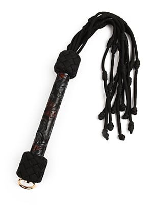 Geisha Floral Jacquard Bloom Bud Flogger - Black