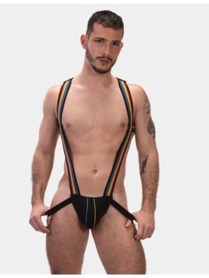 Barcode Berlin Jock Pride Infinity Harness Black