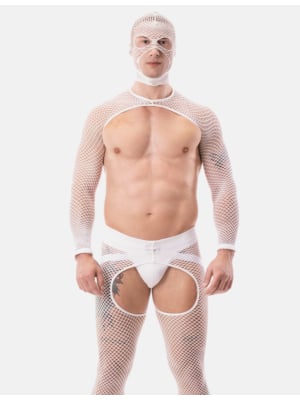 Barcode Berlin Harness with Mesh Sleeves Poggio White