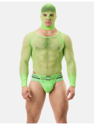 Barcode Berlin Fishnet Body Como Neongreen