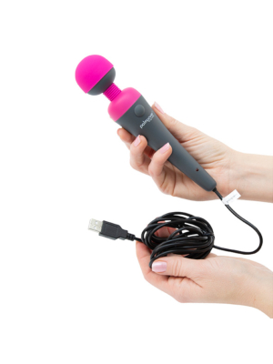 Palm Power Plug & Play Wand Massager Pink