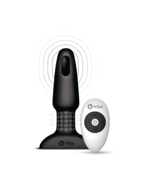 Πρωκτική Σφήνα Butt Plug 12.8cm - b-Vibe Rimming Plug Black