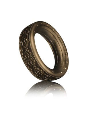Rocks Off Coxs Cog Metallic Gold OS