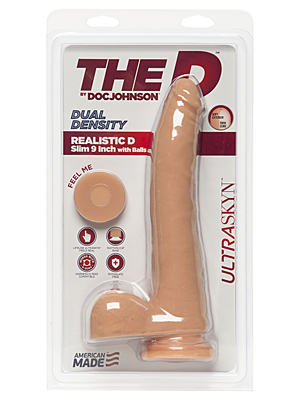 Ρεαλιστικό Ομοίωμα Πέους The D Dual Density Slim Dildo 22cm (Vanilla) - Doc Johnson