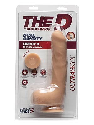Ρεαλιστικό Ομοίωμα The D Uncut D With Balls Skin 9in by Doc Johnson